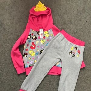 Disney Store Princess sweat suit 5/6